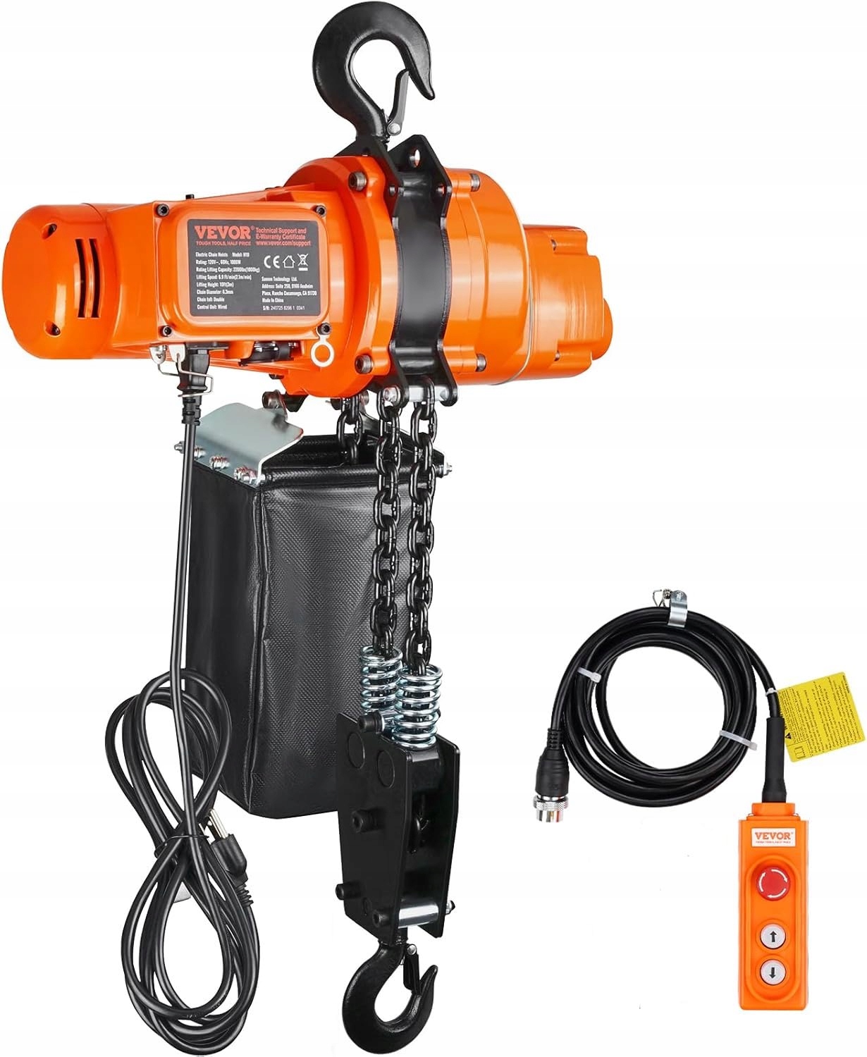 Elektrický reťazový zdvihák 1000 W 120 V
