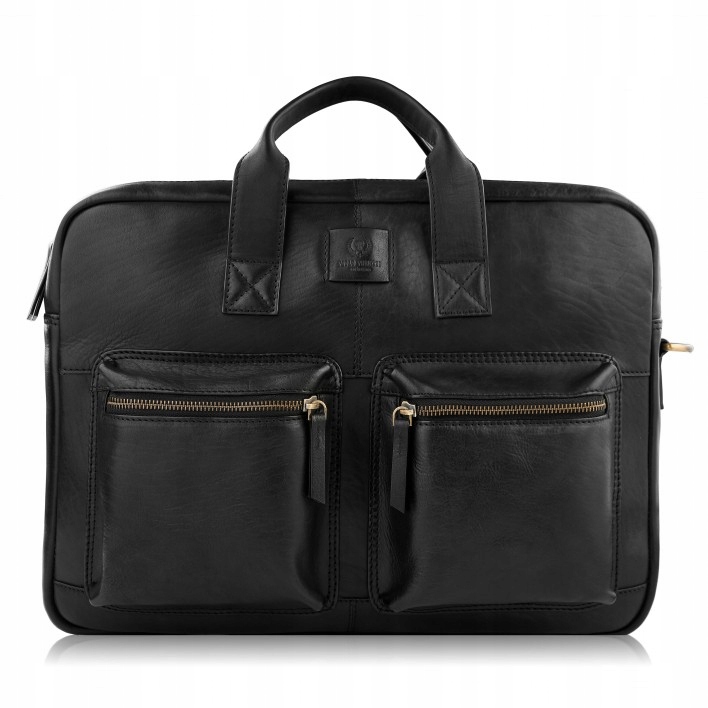 Pánska kožená taška na notebook, cestovná s držiakom na kufor, priestranná