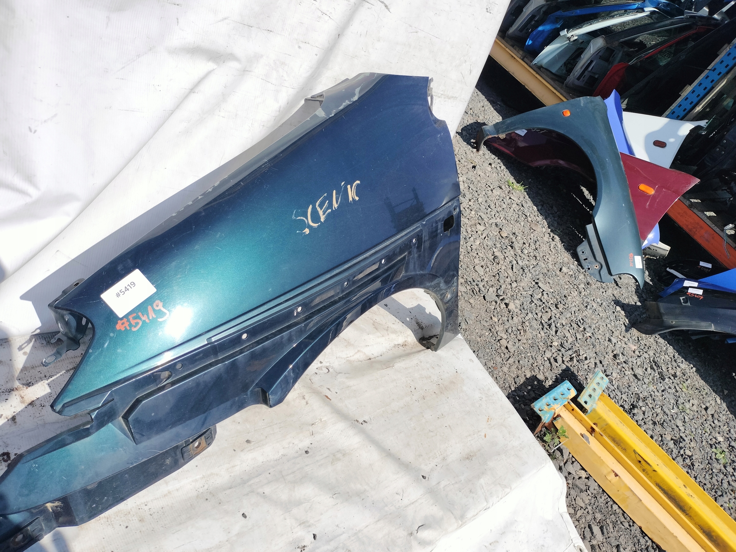 RENAULT SCENIC et RX4 aile gauche vert