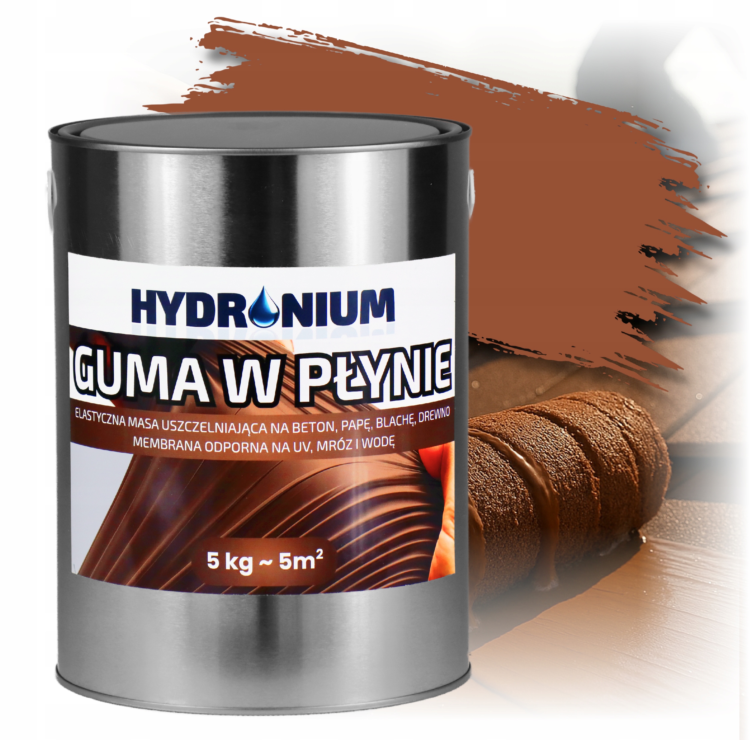 Tekutá Guma 5 Kg Tekutá Lepenka Pro Každý Podklad Odolná Vůči Teplotám