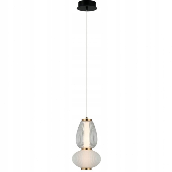 Závesná stropná lampa čierna biela do obývacej izby spálne Gastel Led 2 XX