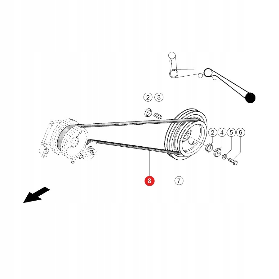 Pasek klinowy Claas 1423361 Gates Producent czesci Gates