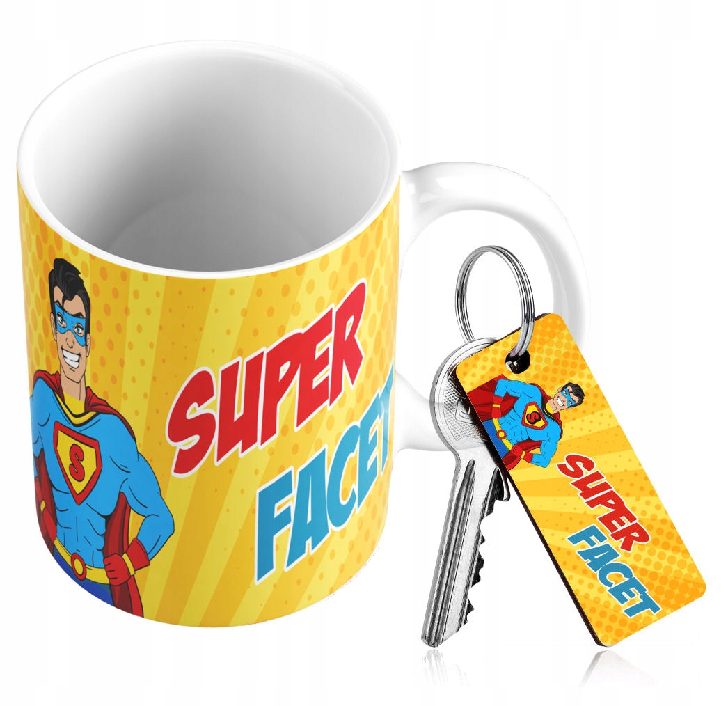 

Zestaw Kubek Brelok Dzień Chłopaka Facet