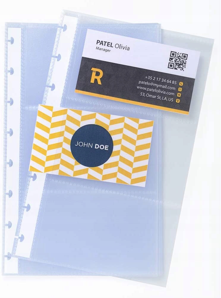 Koszulki na wizytówki 10szt. Na 60 Wizytówek