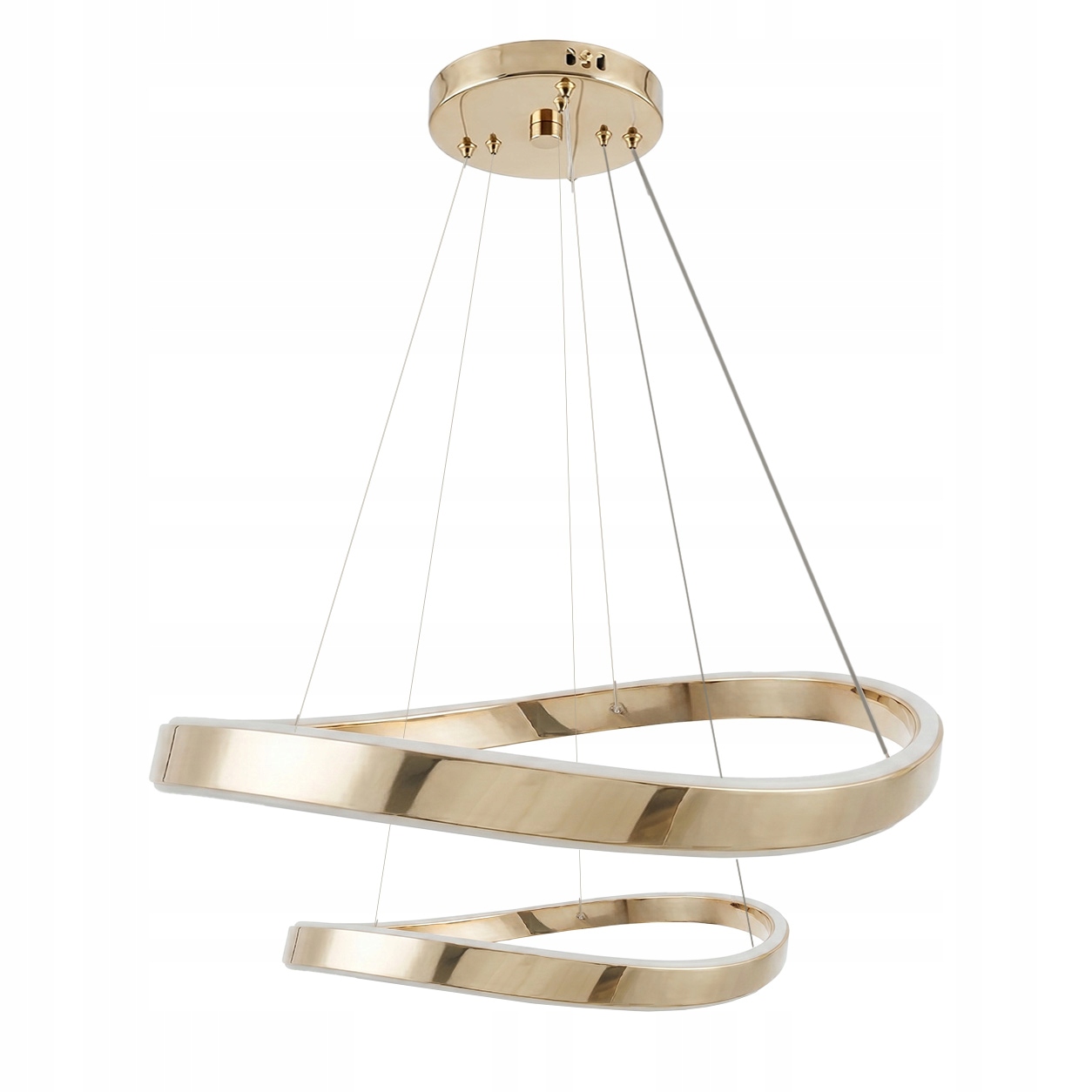 Závěsné Stropní Svítidlo Led Toolight Zlatý Glamour Lustr Nad Stůl 60 cm
