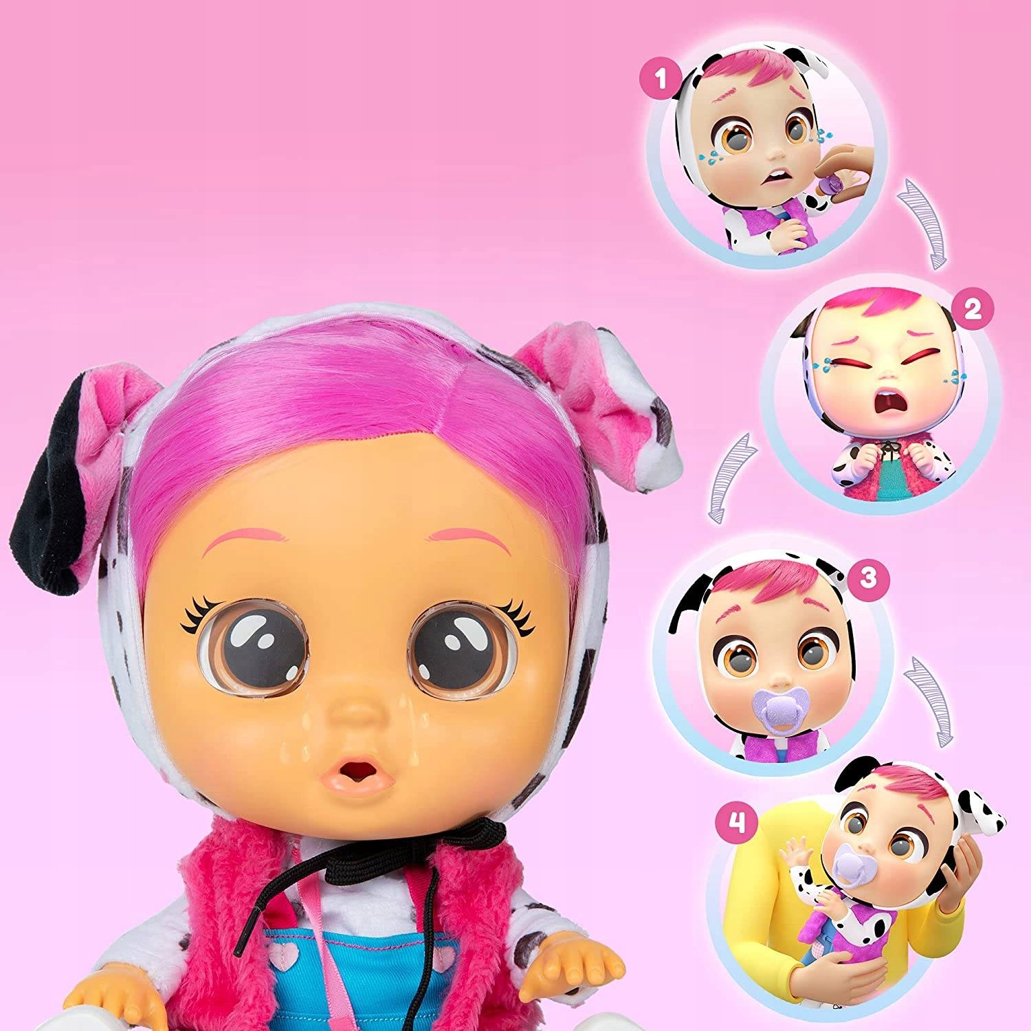CRY BABIES INTERAKTYWNA LALKA DOTTY PŁACZĄCY BOBAS Marka IMC Toys