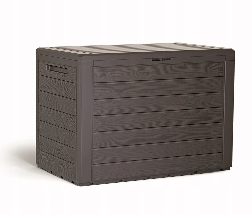 Prosperplast Zahradní box Woodebox, umbra Objem: 190 l