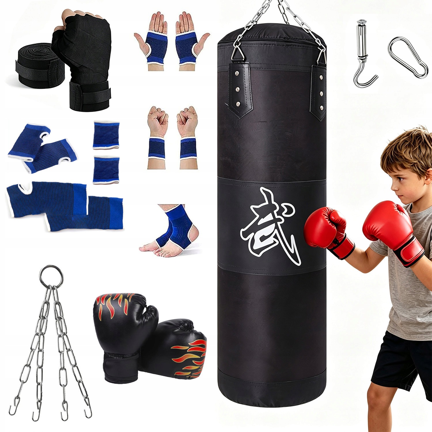 Worków Z Piaskiem Do Boksu Trening Kickboxing Muay Thai Taekwondo Zestaw