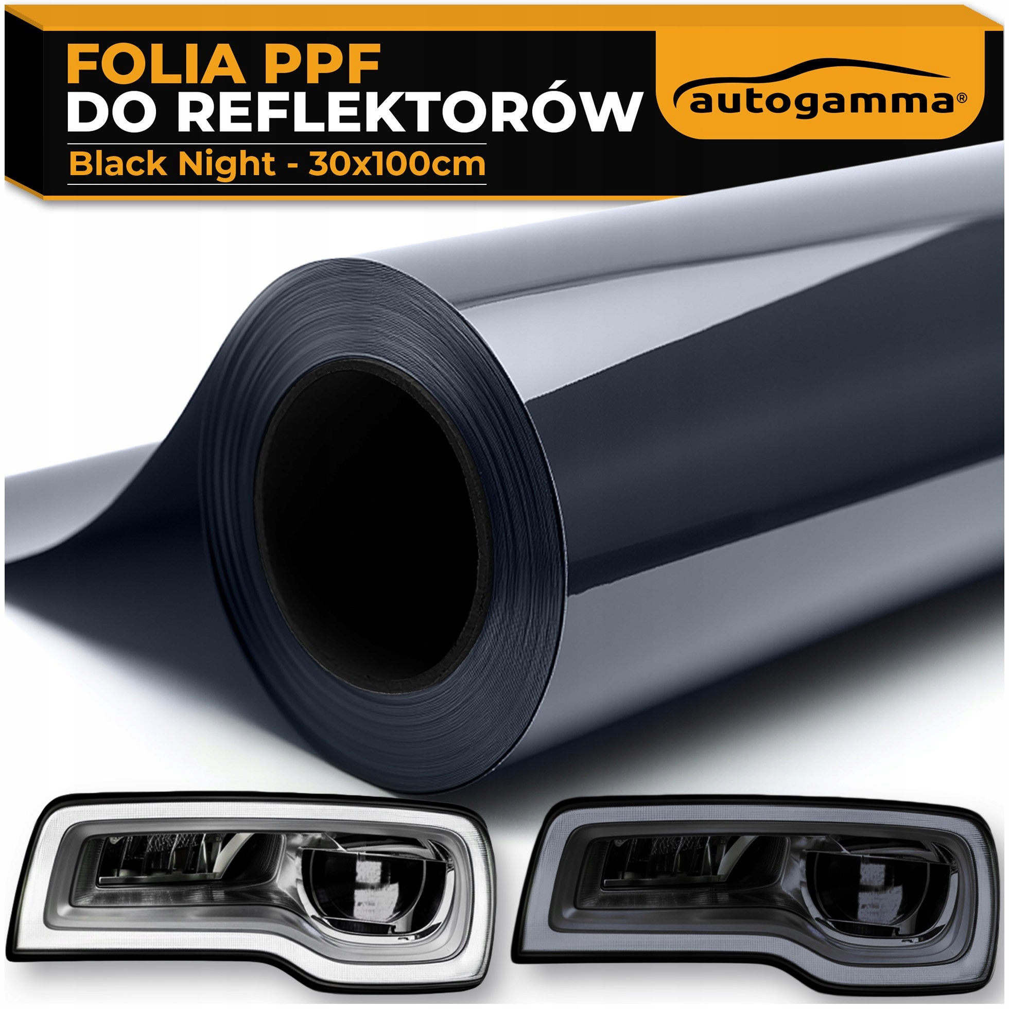 Folia Przyciemnianie Lamp Black Night Przyciemniająca 65% Ppf 30x100cm