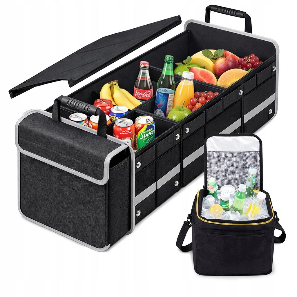 Organizer do bagażnika samochodu kufer torba termiczna XXL jakość premium