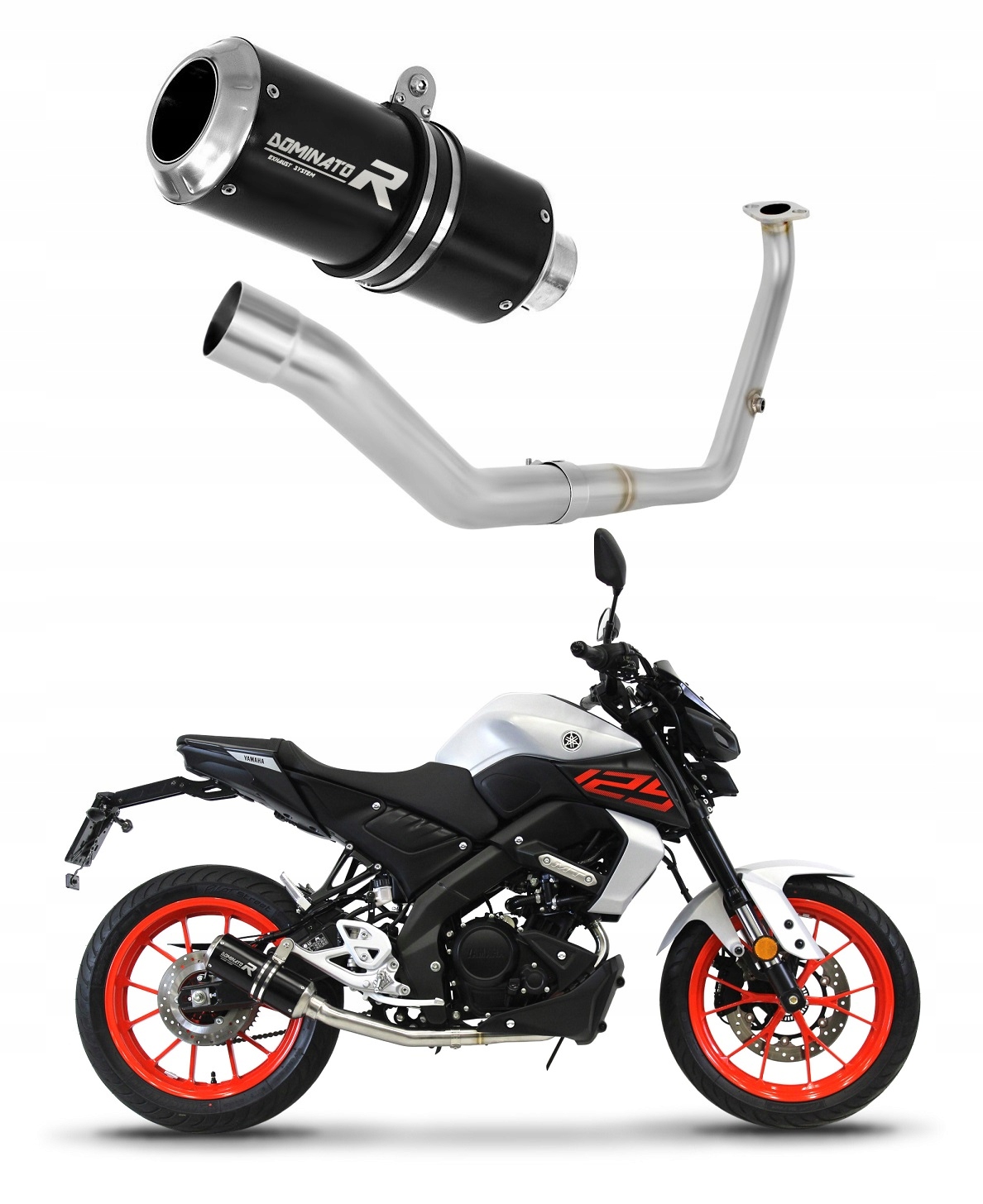 MT 125 2021 - 2024 Full System wydech tłumik GP BLACK
