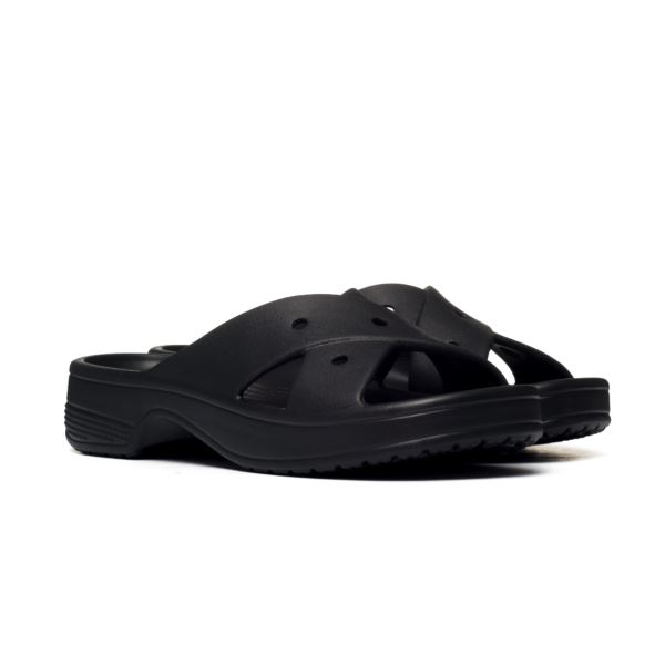 Nazouváky Crocs Womens Cross Strap Black 210840-001 39-40