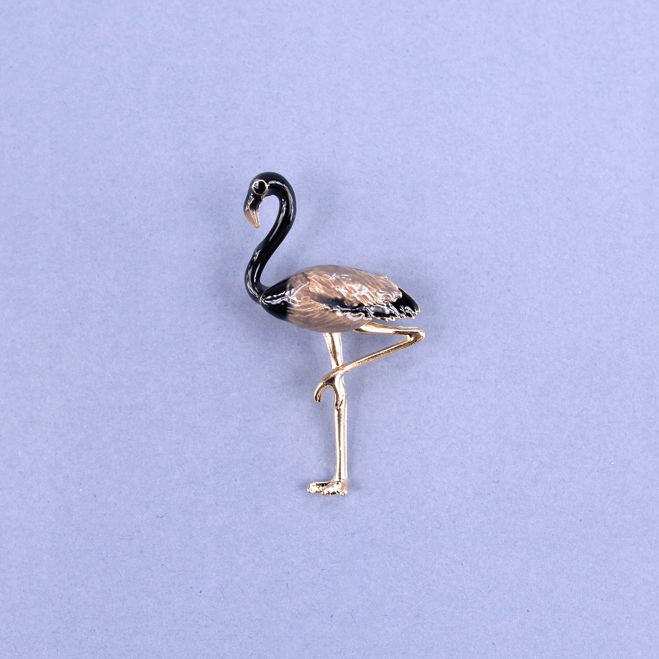 

Przypinka Pin Metal Wzór Flaming Czarny