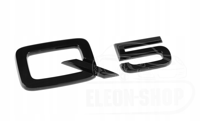 Q5 Emblemat Znaczek Logo Napis Audi Q5 Czarny TYL