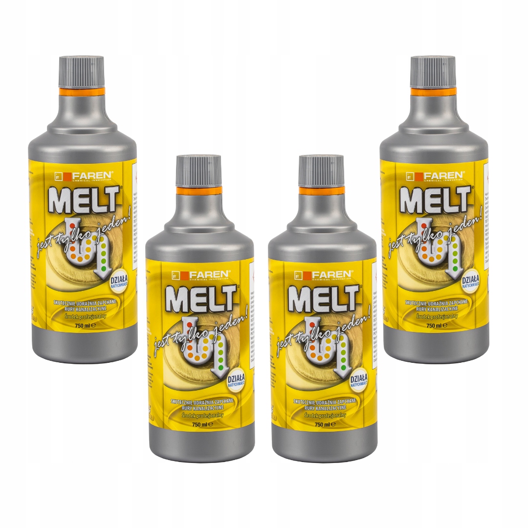 Melt Prostředek K Zprůchodnění Potrubí Kanalizačních Sifonů Silný Přípravek 4x750