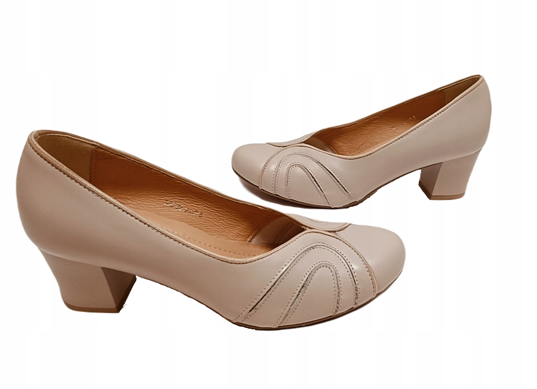 Pohodlné haluksové lodičky Espinto c-395 béžové r37,5