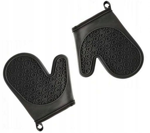 

Rękawica Czarna silkonowa materiałowa piekarnika