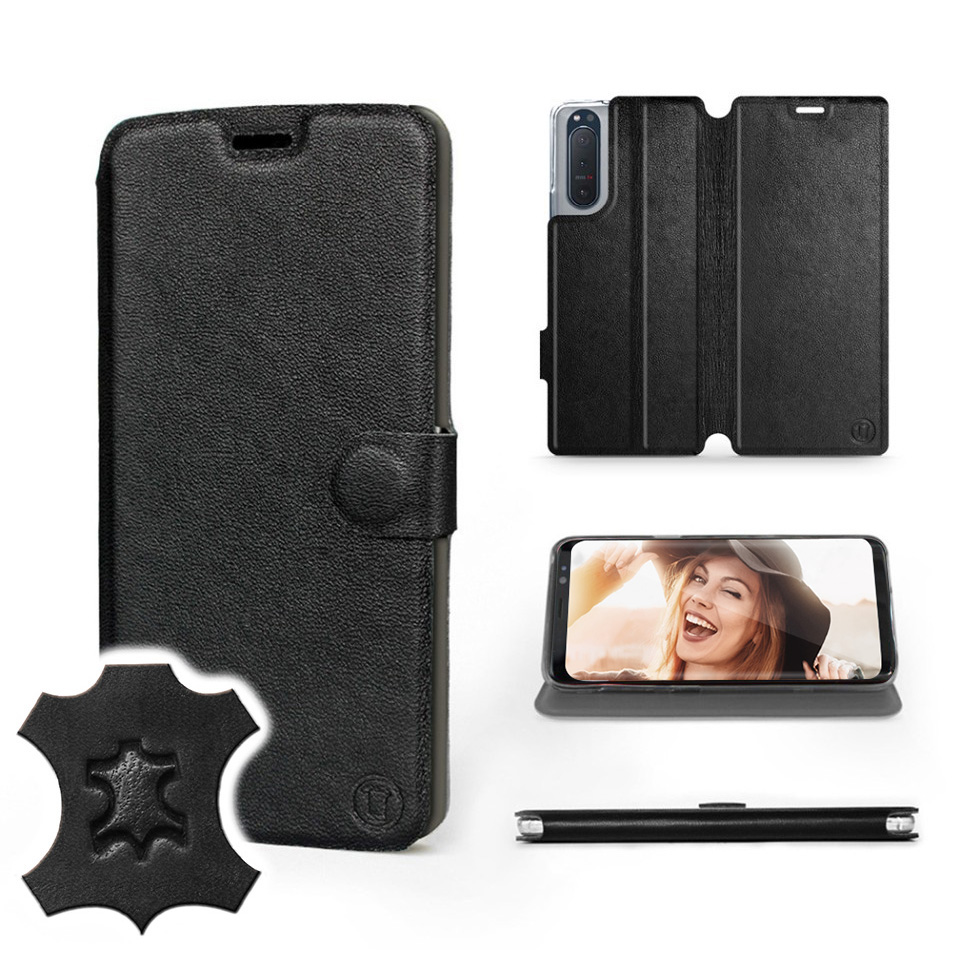 

Etui Mobiwear do Sony Xperia 5 II - Black Leather