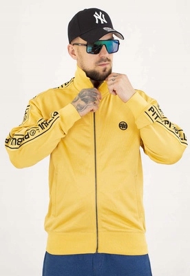 Mikina Pit Bull Bez Kapuce Zip Tape Logo pale yellow