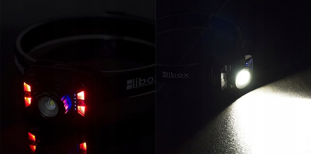 Latarka czołowa akumulatorowa LED Libox LB0106 Źródło światła LED