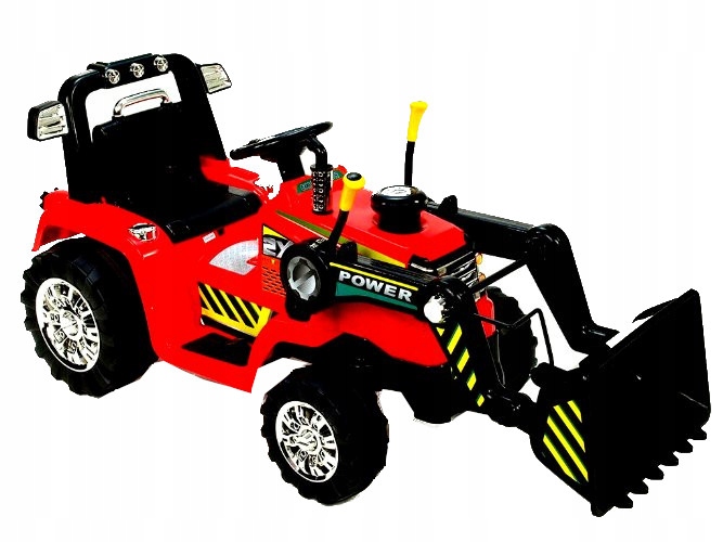 Koparka Traktorek Zp1005 Czerwony 2x45W pilot ruchoma łyżka