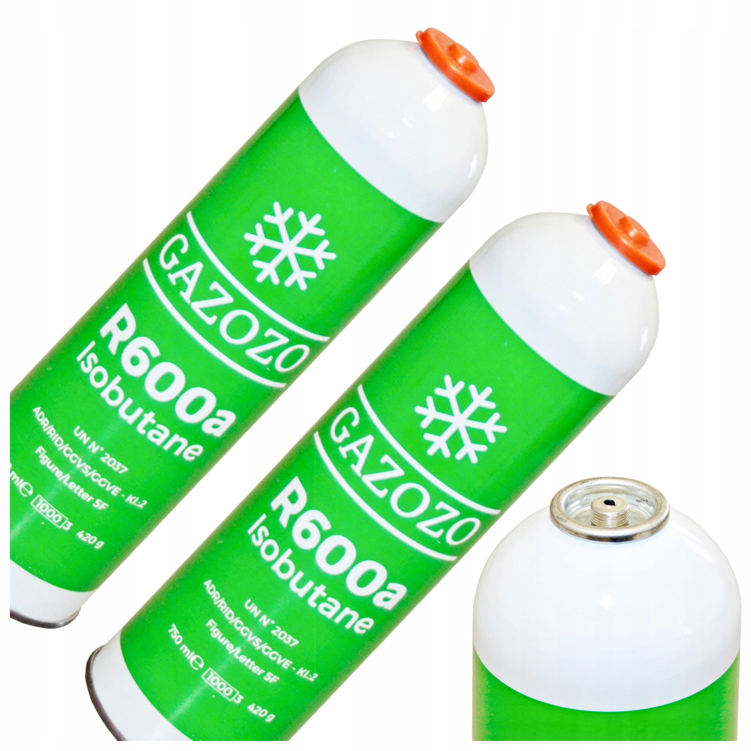 

2x Czynnik gaz Gazozo R600a Izobutan 750ml 420g