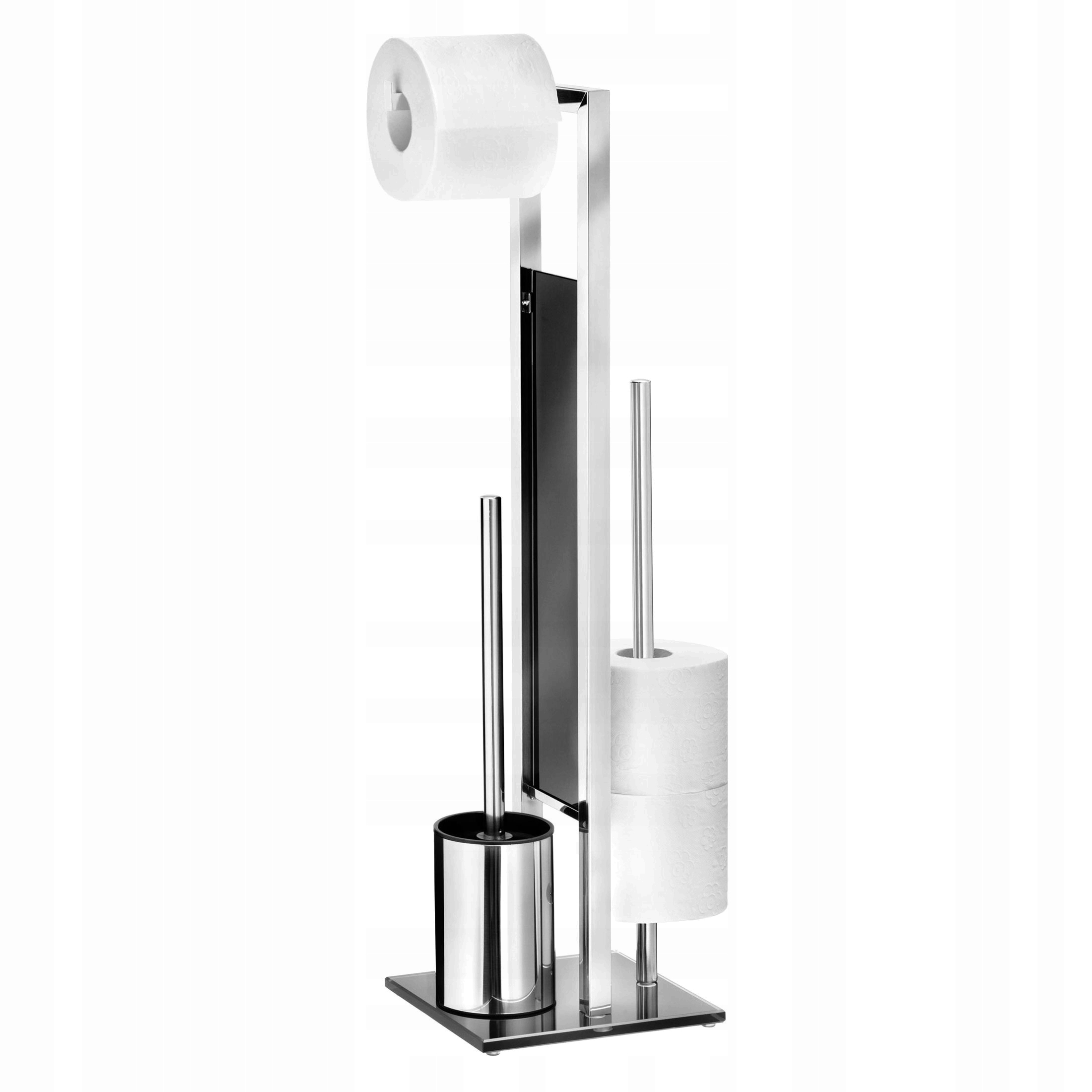 Sada na Wc Nerezová Oceľ Držiak na papier Wc kefa 70x18x23 CM