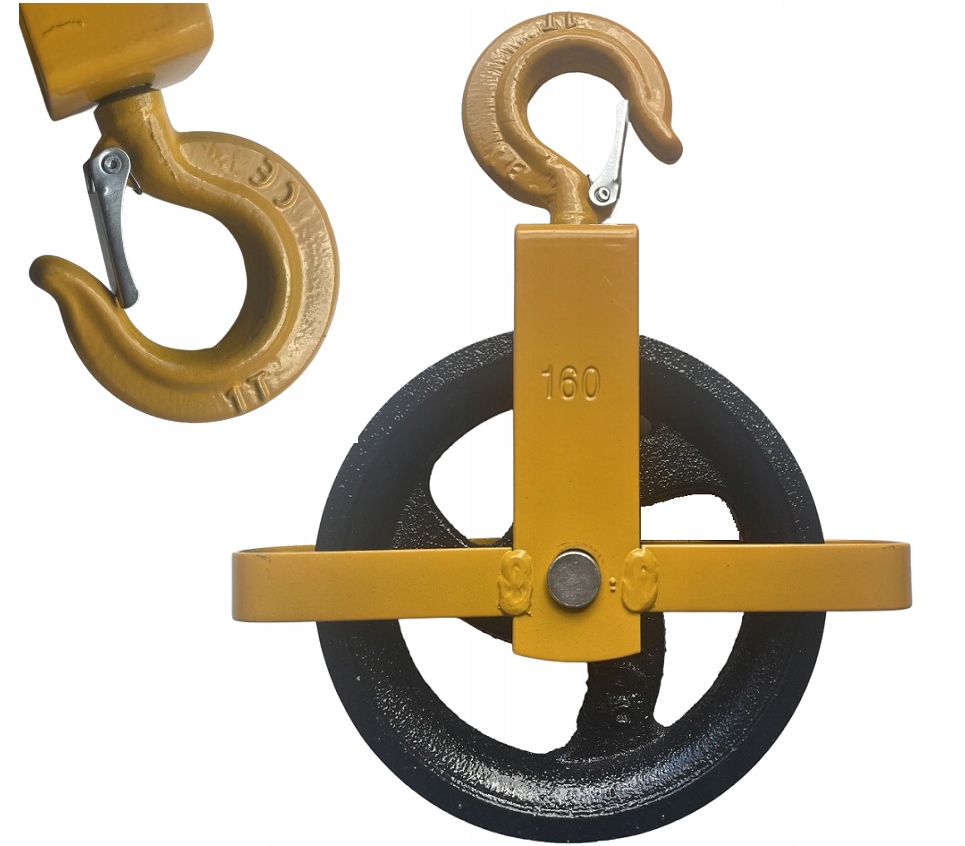 KRĄŻEK BLOCZEK BUDOWLANY ZBLOCZE DO LIN Z HAKIEM FI 160