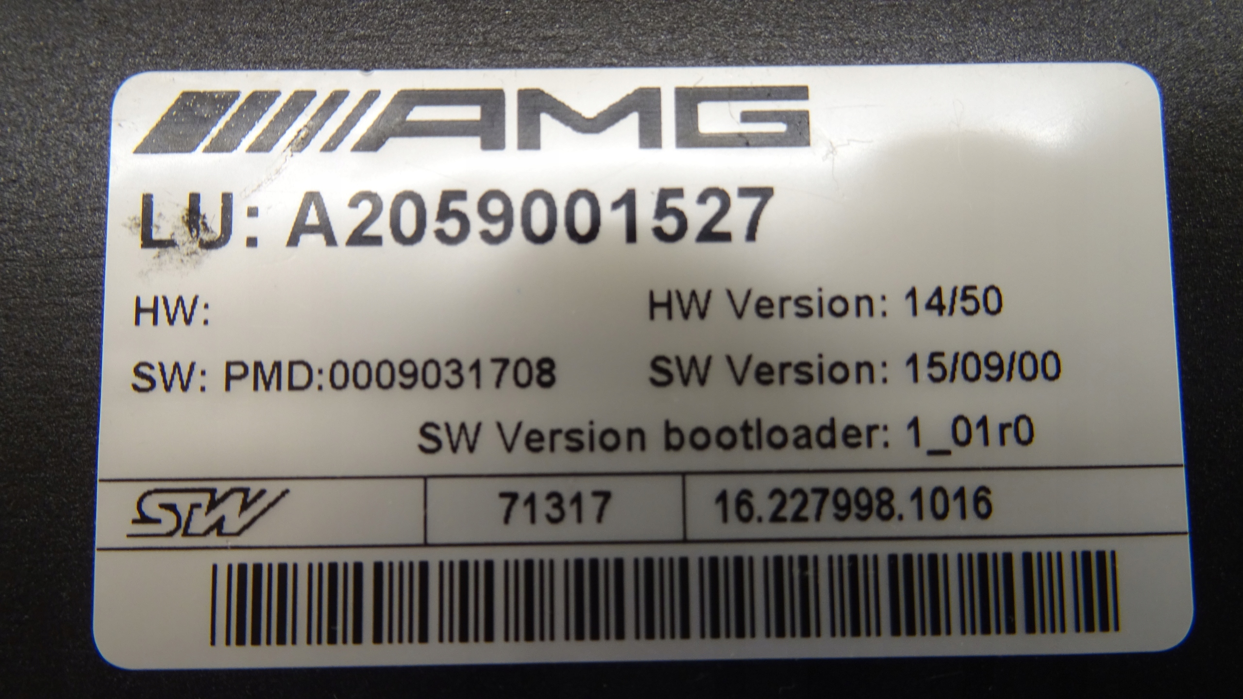module springing of the engine C63S W205 C63 AMG NR M370