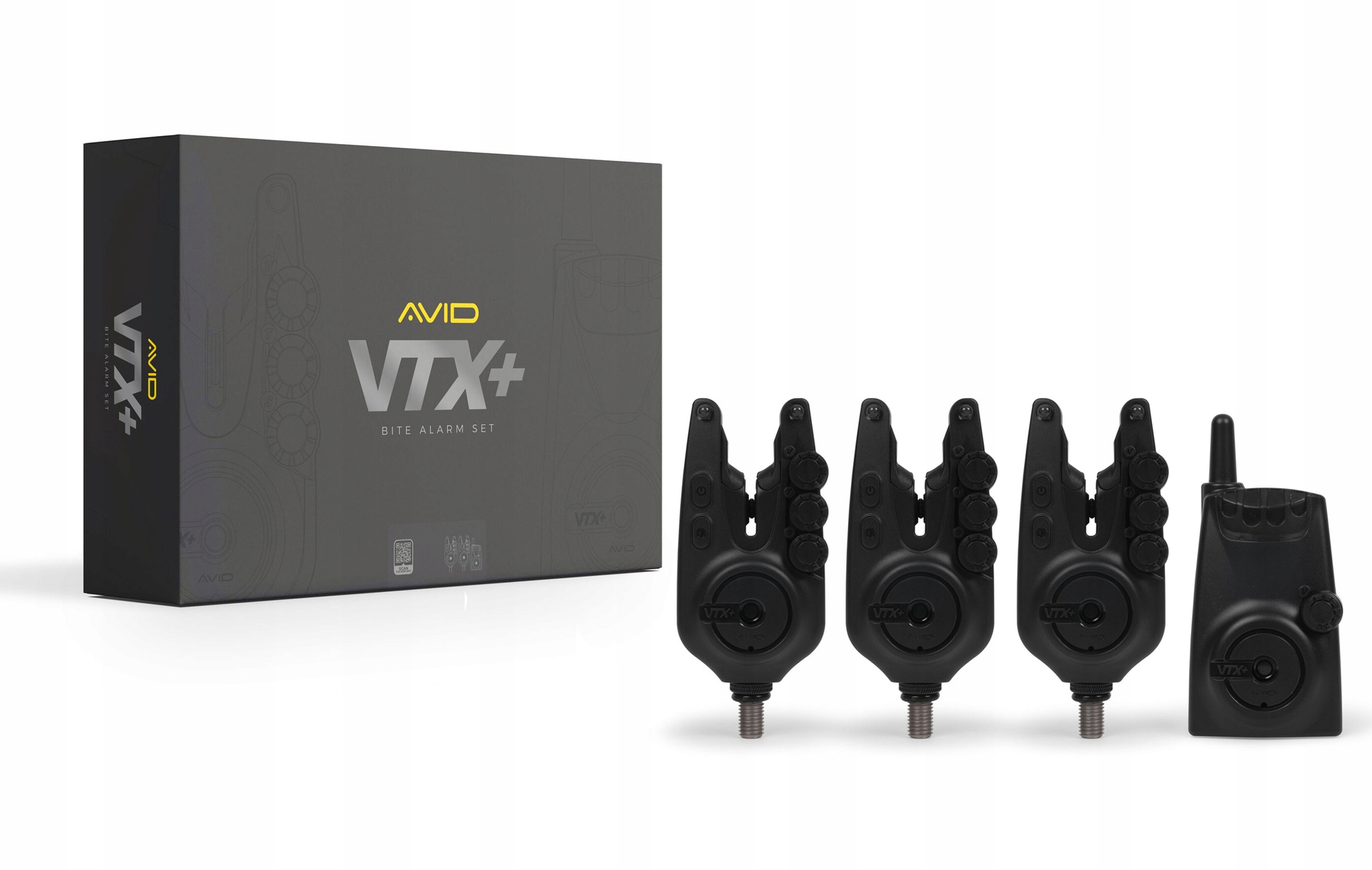 Zestaw Sygnalizatorów Avid Carp Vtx+ 3+1