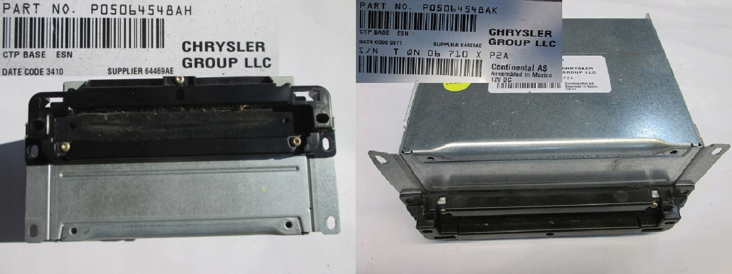 P05064548AK - DODGE CHARGER 2013 P05064548AH CD-РІДЕР РАДІО