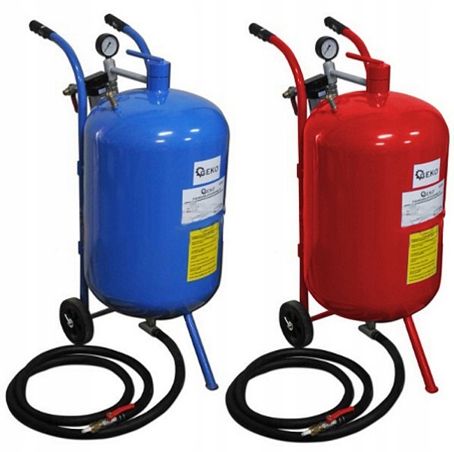 MOBILNA PIASKARKA SYFONOWA 76L MASKA 4 DYSZE GWAR Pojemność 76 l