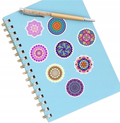NAKLEJKI MANDALA DO PAMIĘTNIKÓW SCRAPBOOKING 50szt EAN (GTIN) 5905699310070