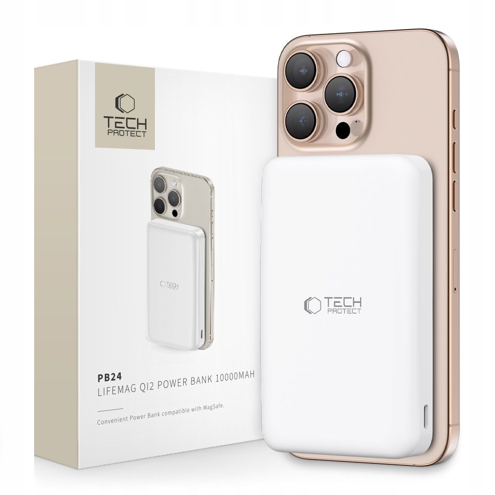 Powerbanka Tech-Protect 10000 mAh bílá