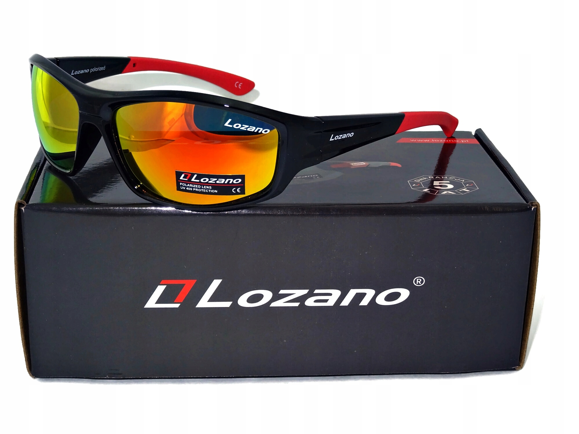 Sportovní Polarizační cyklistické brýle Červené Sluneční Zrcátka Dárek