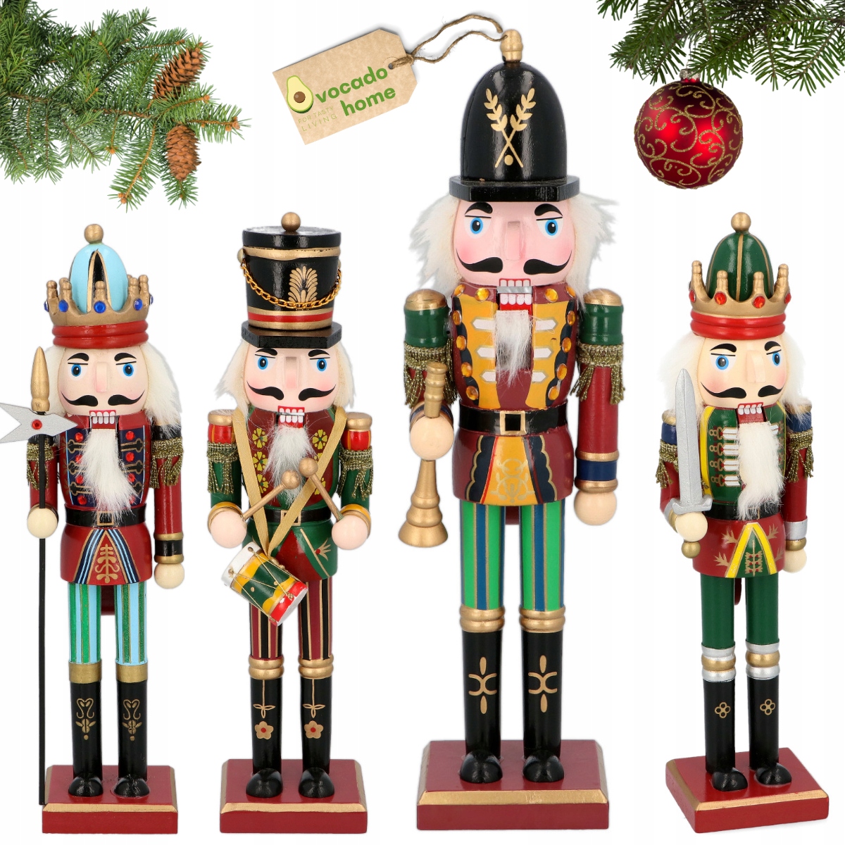 

Figurka Dziadek do Orzechów 30 cm Drewniany