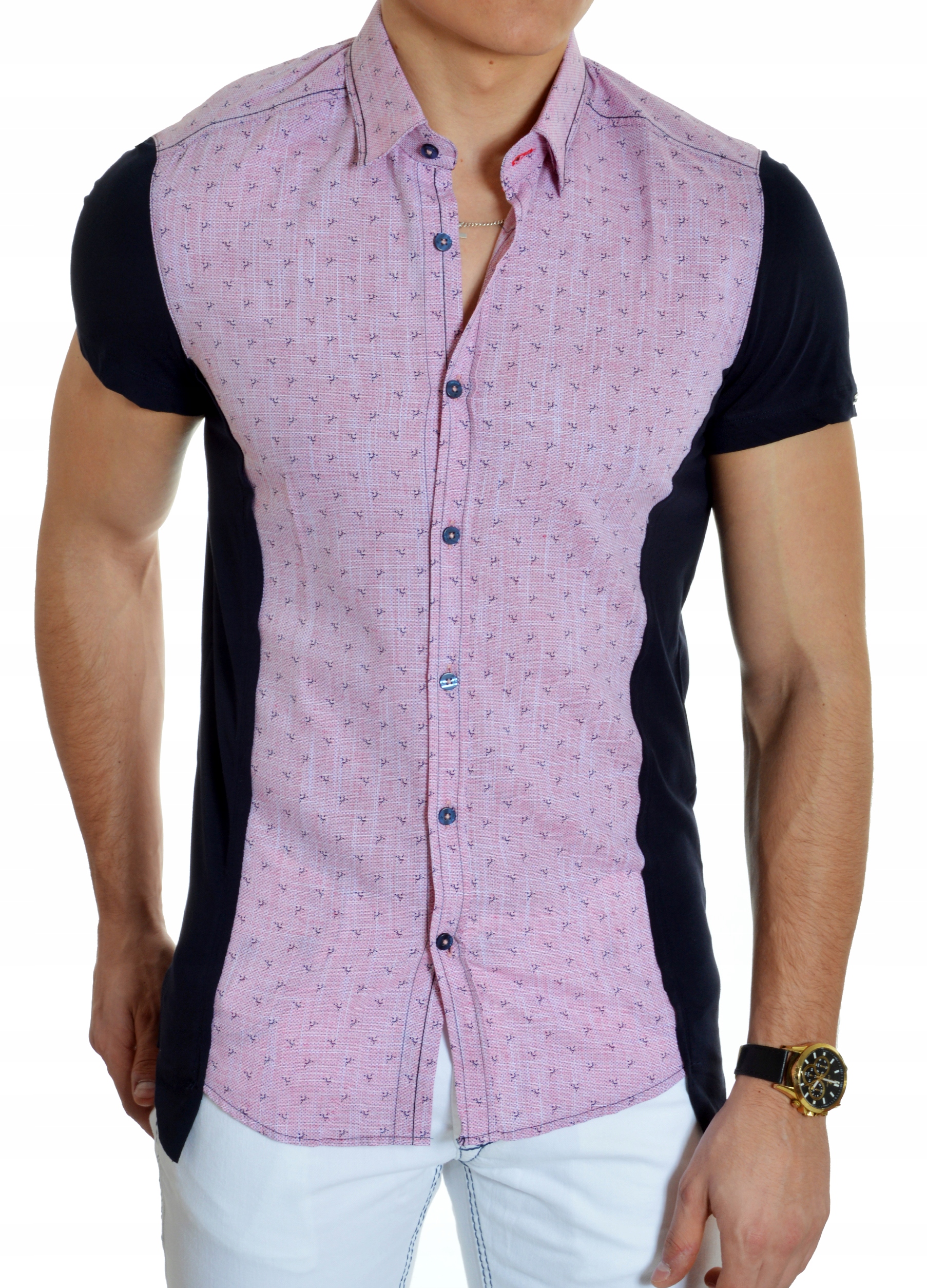 Pánská košile Mondo Exclusive kombinovaná Jaro Léto