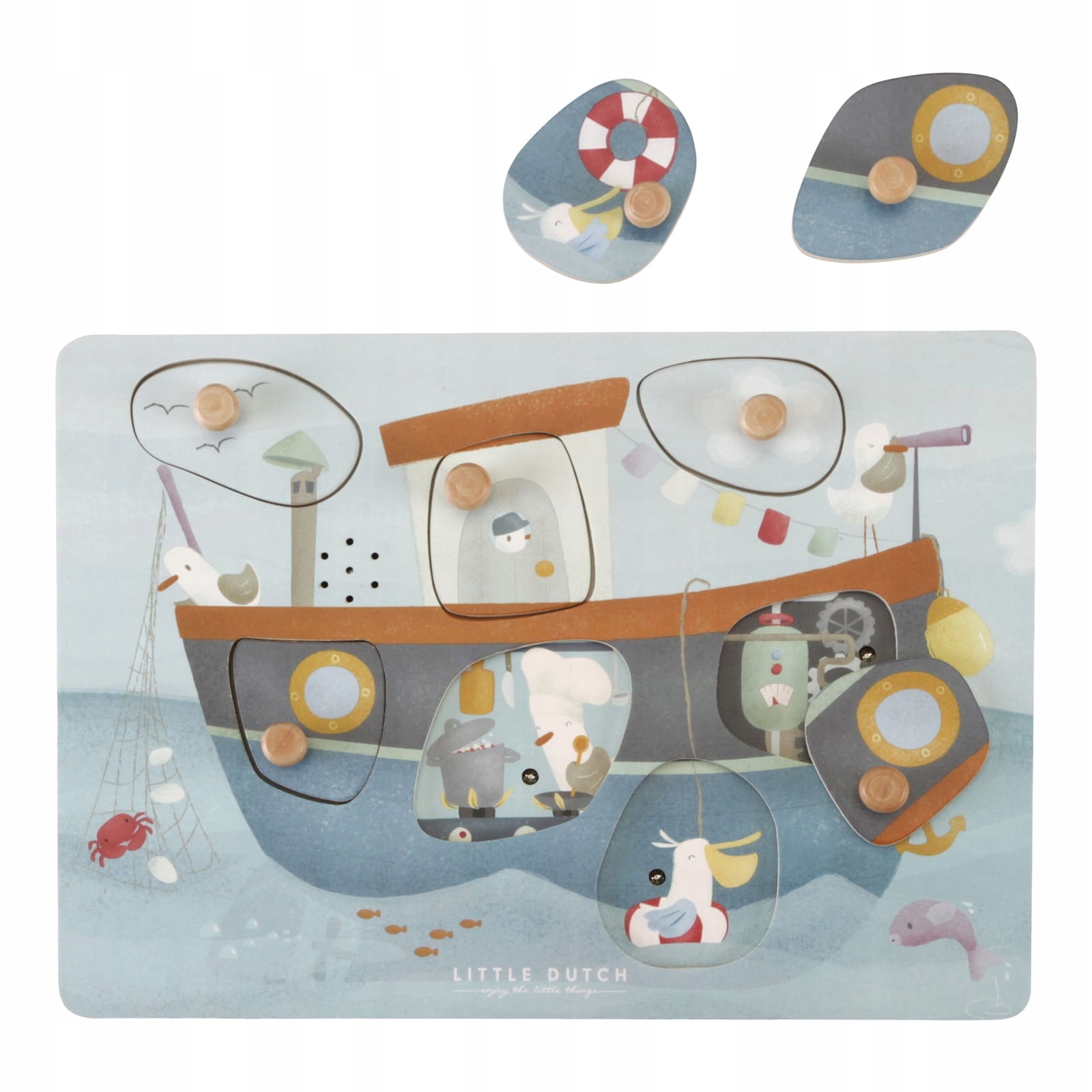 

Puzzle Dźwiękowe Drewniane Sailors Little Dutch