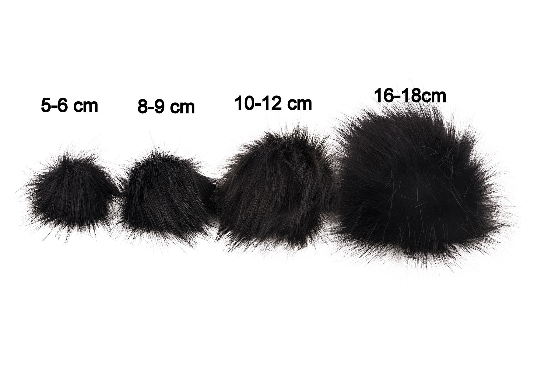 POMPON DO CZAPKI EKO FUTRO LIS 12CM CZARNY Z RUDYM Rodzaj inne