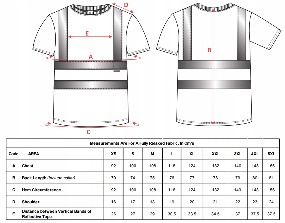 KOSZULKA ROBOCZA OSTRZEGAWCZA RT23 PORTWEST 4XL Model RT23ORR4XL