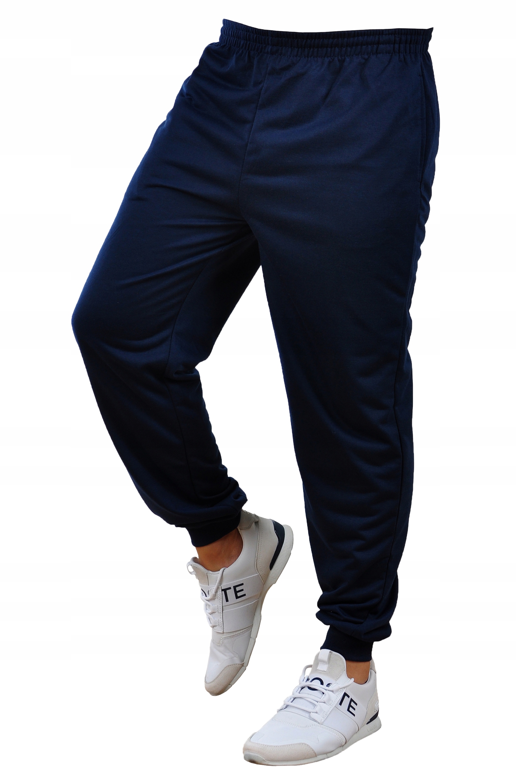 Y406 r 4XL MĘSKIE SPODNIE DRESOWE JOGGERY GŁADKIE Rozmiar 4XL