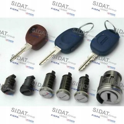 KOMPLET WKŁADEK ZAMKA ZE STACYJKĄ FIAT MAREA