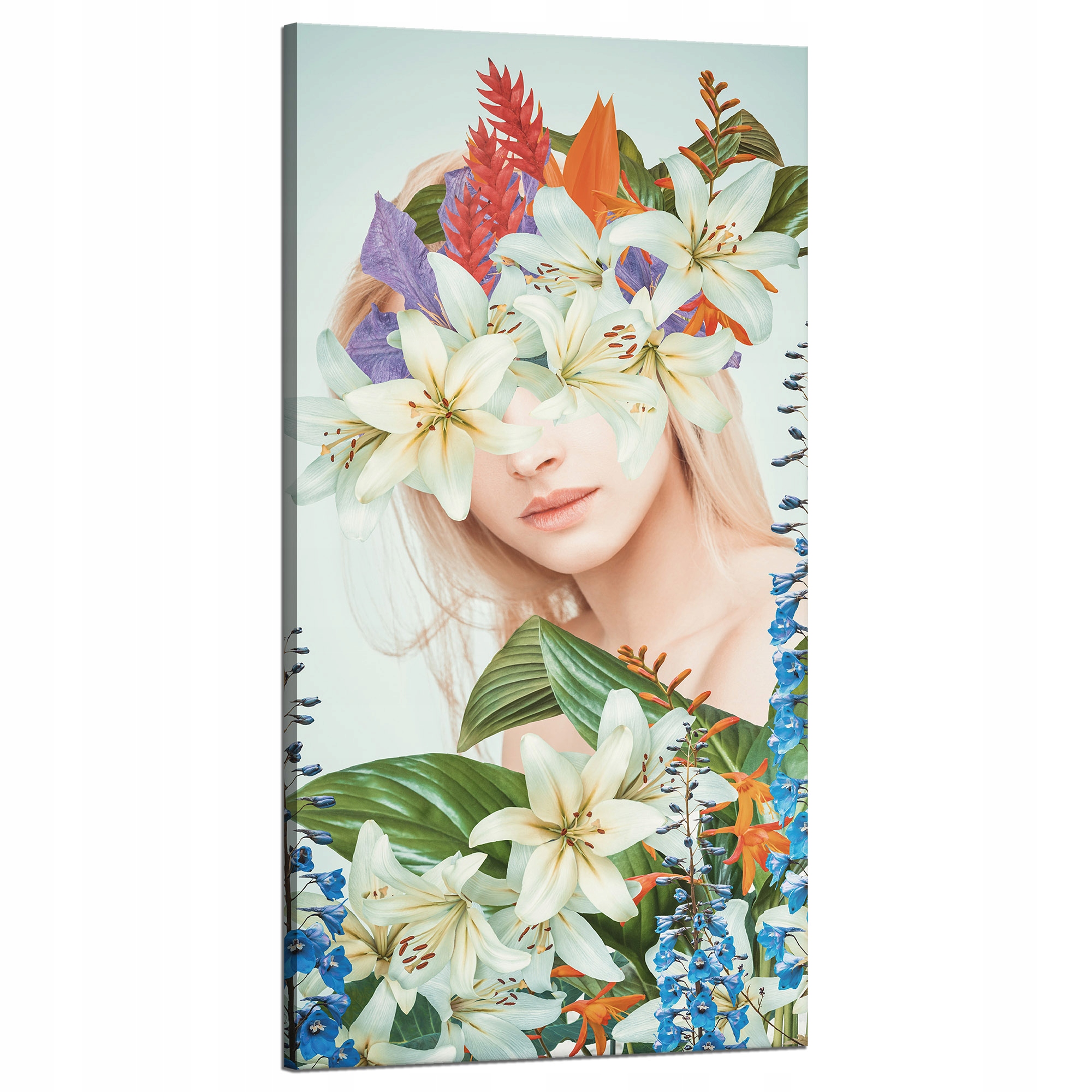 Obraz na plátně Královna Květiny Žena Příroda 60x120 cm Ideální jako dárek