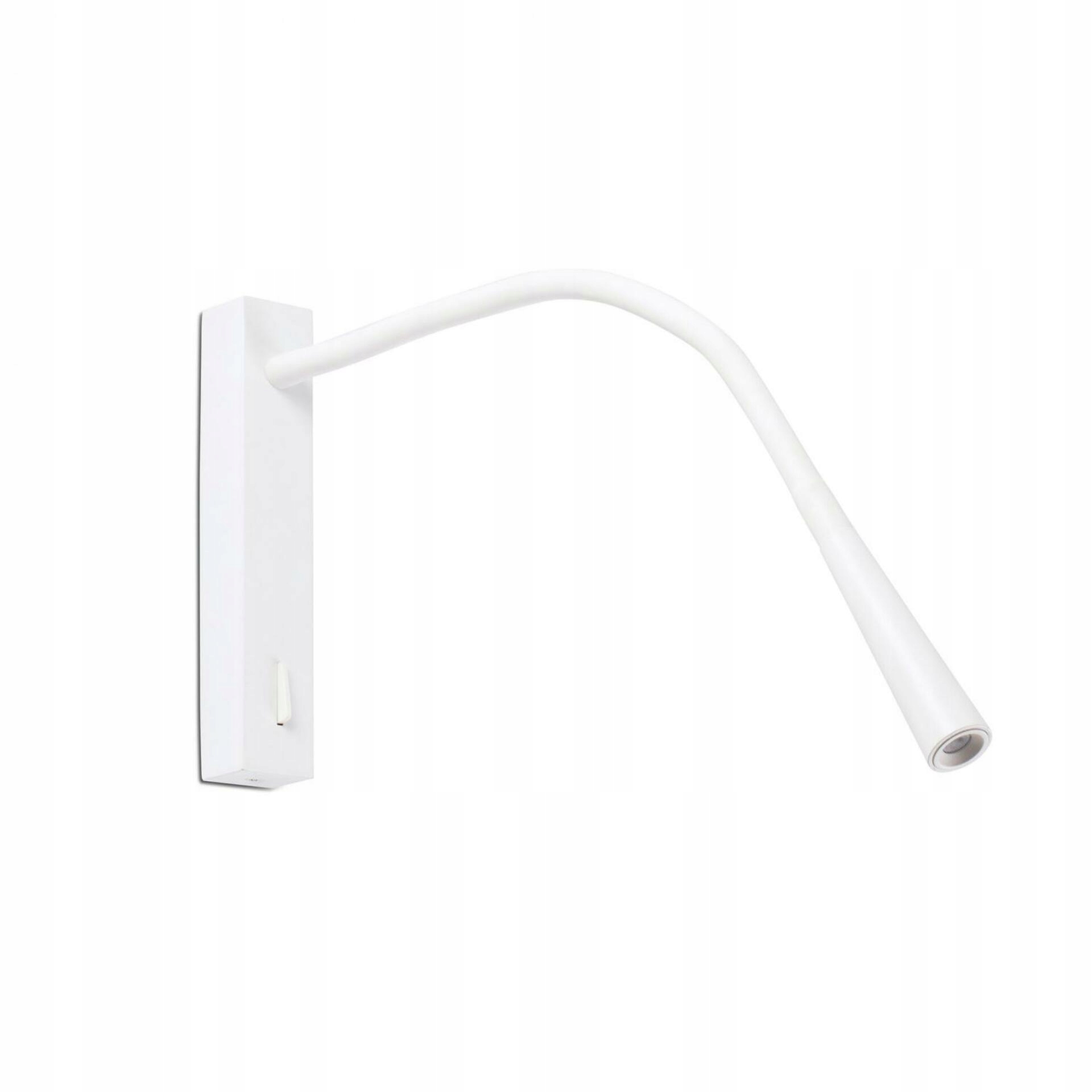 Faro Flin nástenná lampa, biela, Led 6W, flexibilné rameno, 30°