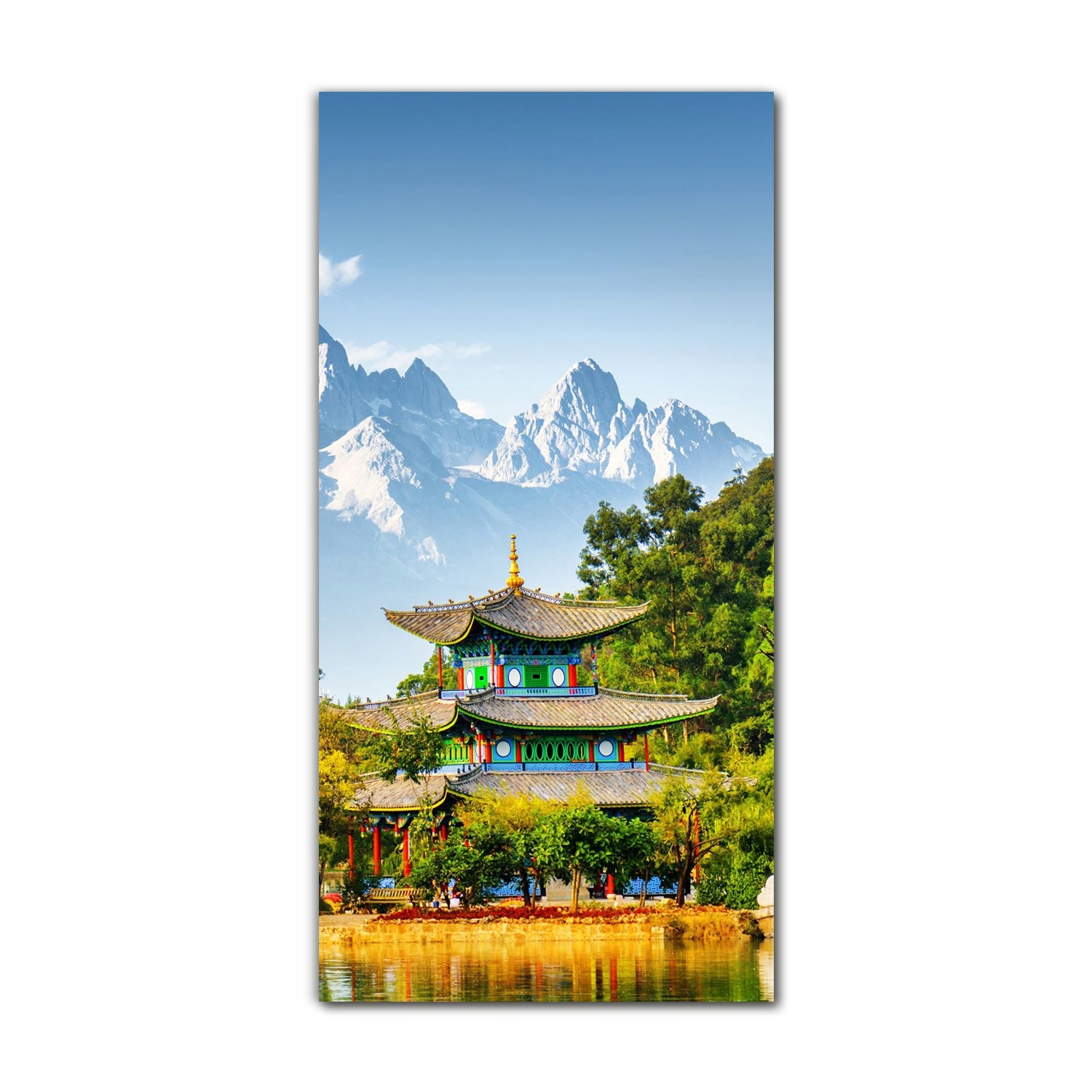 

Foto-obraz na szkle do kuchni 70x140 cm Góry Chiny