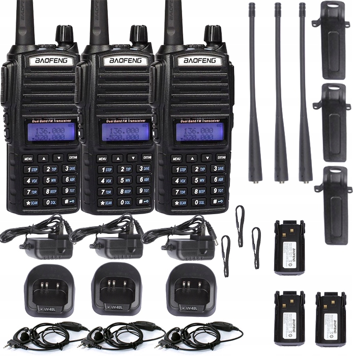 

Radiotelefon Krótkofalówka Baofeng UV-82 Ht 5W 3x