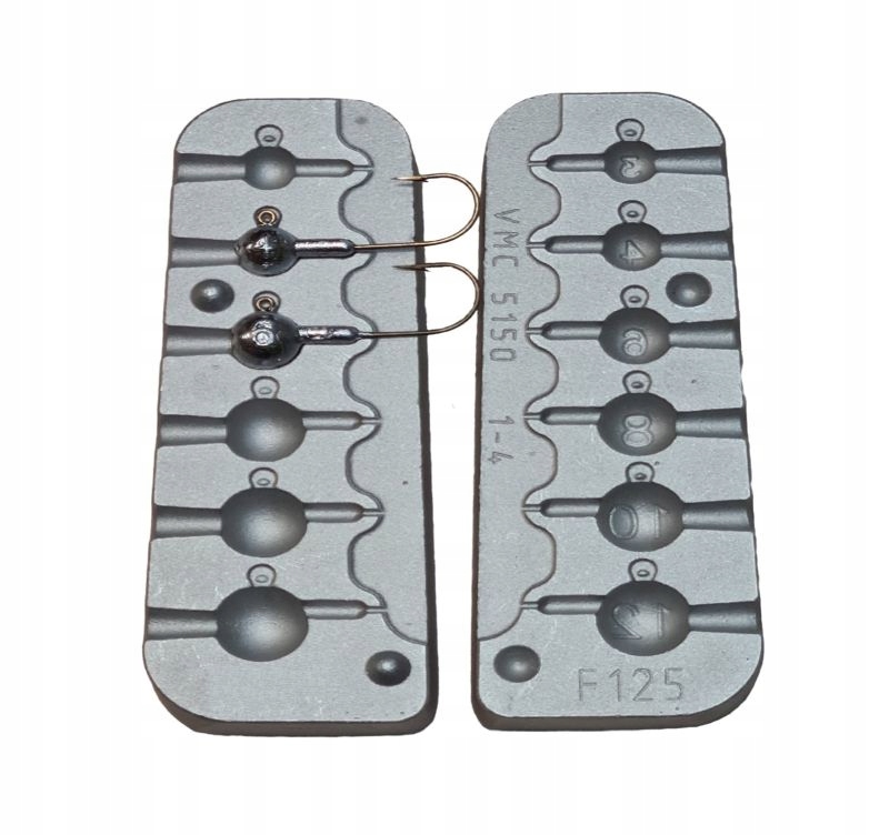 Forma do odlewania główek jigowych 3 * 4 * 6 * 8 * 10 * 12 g (F-125)