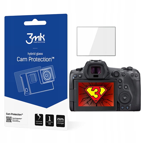 FOLIA SZKŁO HYBRYDOWE NA EKRAN APARATU 3MK CAM PROTECTION DO CANON EOS R5