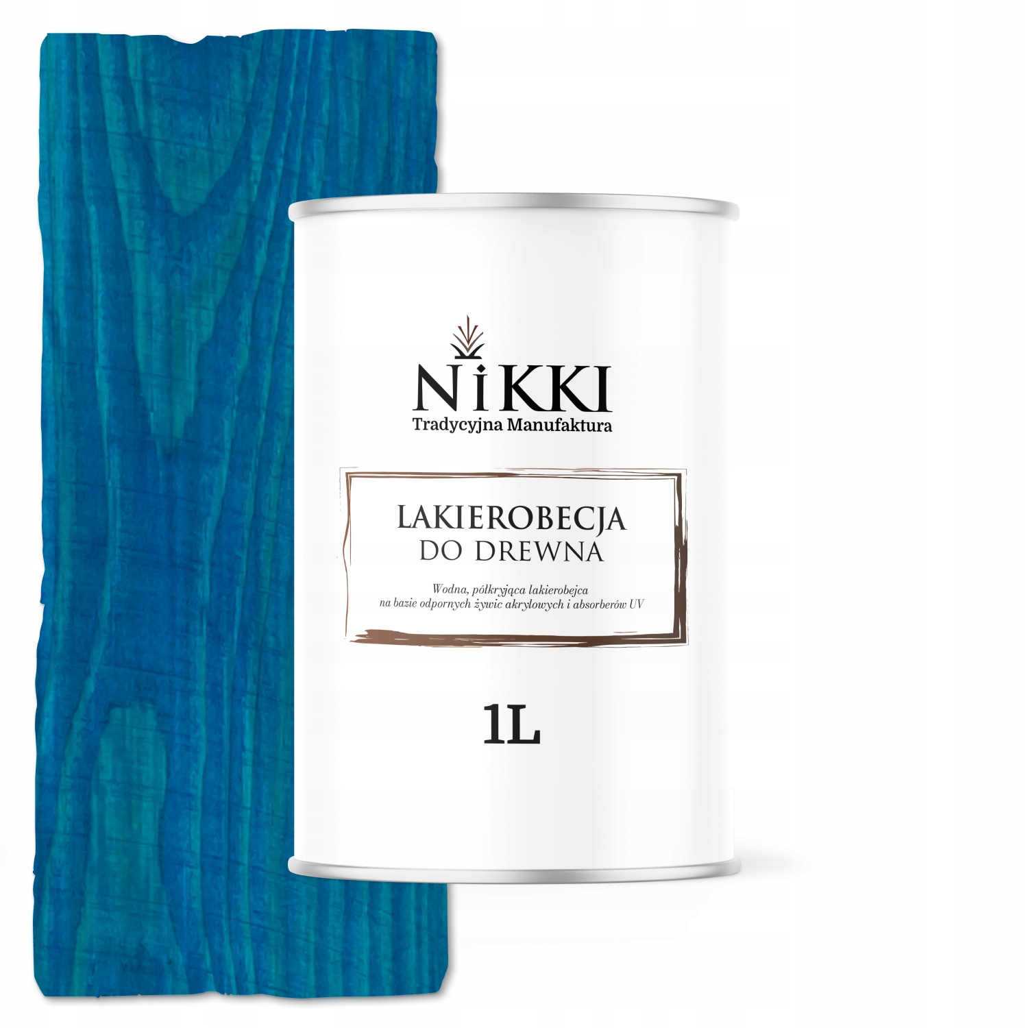 Lak na dřevo 3V1 Extra Lazura Barva Modrá Satén 1L Ochranná