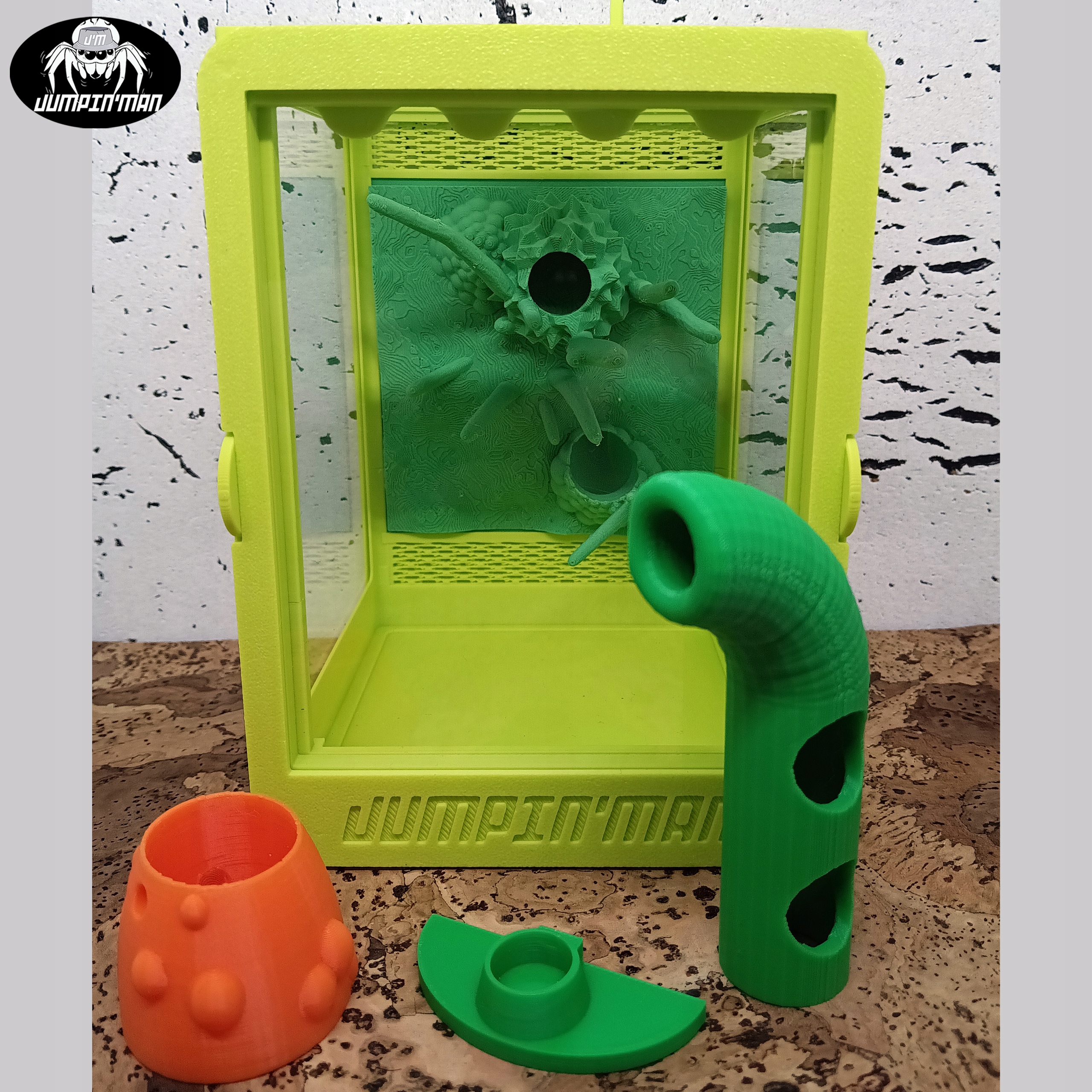 Levně Terárium Přední Akcesoria na magnety 15 x 11.7 x 10.7 cm pro skákací pavouky